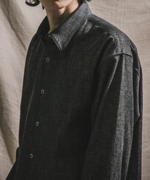 URBAN RESEARCH(アーバンリサーチ)の「『別注』semoh×URBAN RESEARCH Eastern Western shirts(シャツ/ブラウス・メンズ・BLACK・2/3)」の6枚目の写真