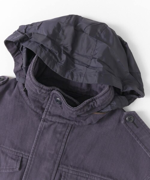 URBAN RESEARCH（アーバンリサーチ）の「WORK NOT WORK　フェードヘリンボンフィッシュテールジャケット（ミリタリージャケット・レディース・BLACK/NAVY・1/2）」の22枚目の写真