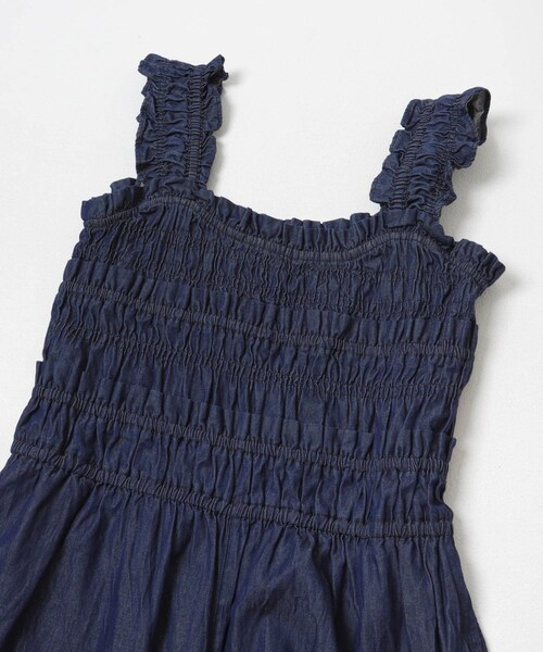 URBAN RESEARCH Sonny Label(アーバンリサーチサニーレーベル)の「フリルシャーリングサロペット(つなぎ/オールインワン・レディース・ブラック/インディゴ・36/38)」の22枚目の写真