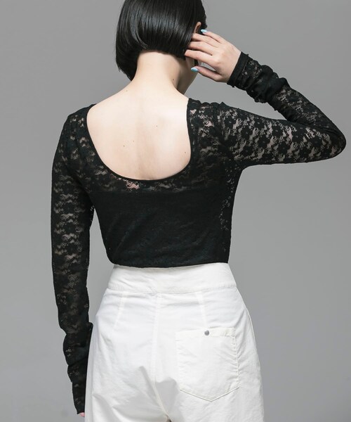 URBAN RESEARCH（アーバンリサーチ）の「ambiguous　Lace Body Suit（その他アンダーウェア/インナー・レディース・WHITE/BLACK/PINK・FREE）」の14枚目の写真