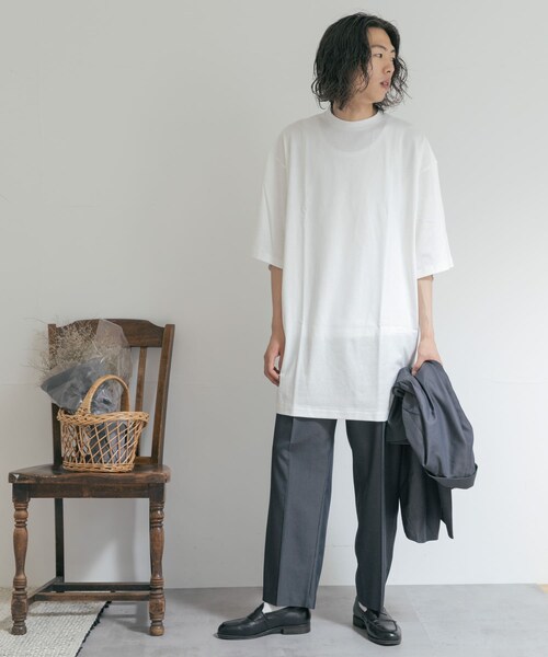 THE GOODLAND MARKET（ザグッドランドマーケット）の「『別注』MIDIUMISOLID×TGM　Center press pants（その他パンツ・レディース・C.Gray/Blue/l.Beige・one）」の16枚目の写真