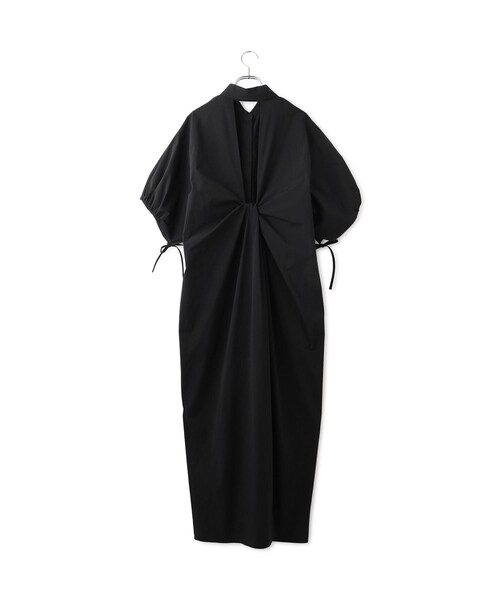 ADAM ET ROPE'（アダムエロペ）の「ハーフスリーブタフタワンピース（シャツワンピース・レディース・ブラック/ダークブラウン・F）」の21枚目の写真