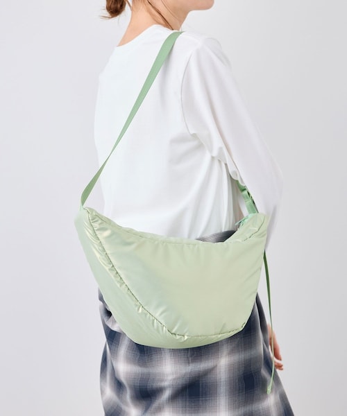 ROPE' PICNIC（ロペピクニック）の「【CONTOROL FREAK/コントロールフリーク別注カラー】ムーンバッグ（ショルダーバッグ・レディース・グリーン系/シルバー・F）」の3枚目の写真