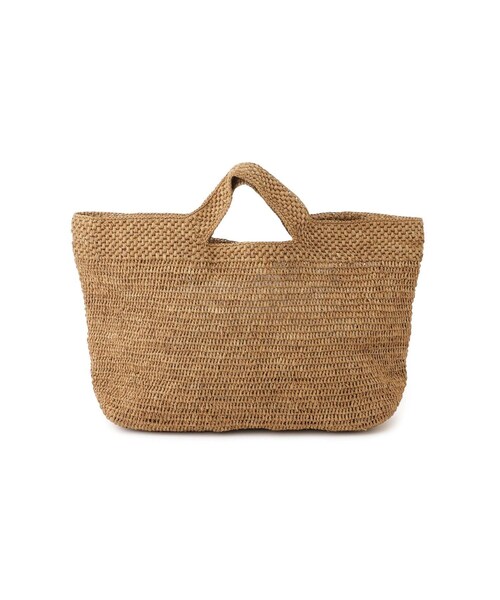 ADAM ET ROPE'（アダムエロペ）の「【J'aDoRe・店舗限定】【African Square（アフリカンスクエアー）】ラフィアかぎ編みバッグ（ハンドバッグ・レディース・ブラウン・F）」の6枚目の写真