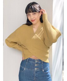 EMODA | ワイドクロスニット(ニット/セーター)