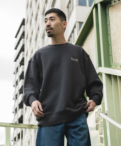 URBAN RESEARCH DOORS（アーバンリサーチドアーズ）の「FOXFIRE プリントスウェット（スウェット・メンズ・杢GRAY①/杢GRAY②/CHARCOAL①/CHARCOAL②・M/L）」の8枚目の写真