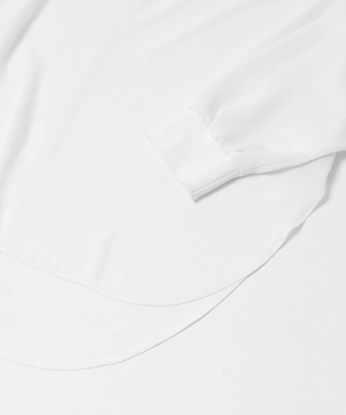 URBAN RESEARCH ROSSO（アーバンリサーチロッソ）の「リブドッキングセミシアープルオーバー（Tシャツ/カットソー・レディース・WHITE/BLACK・Free）」の5枚目の写真