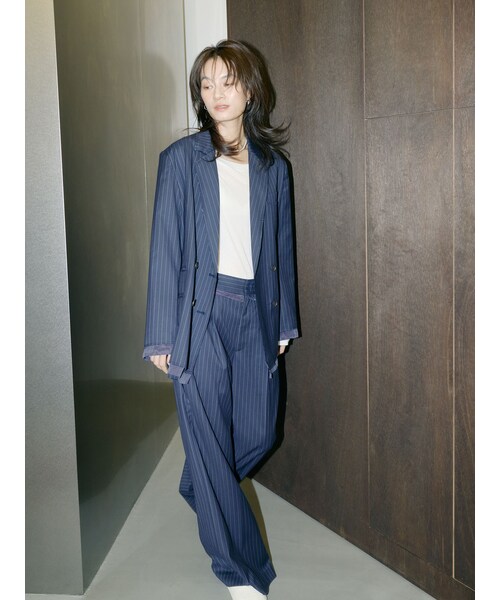 Ungrid（アングリッド）の「【Htage】サイドデザインタックパンツ（その他・レディース・ミックス/ネイビー・S/M）」の15枚目の写真