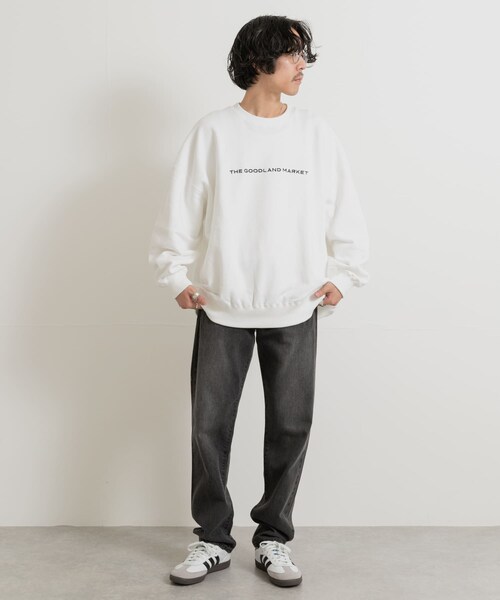 THE GOODLAND MARKET（ザグッドランドマーケット）の「ザ グッドランド マーケット　THE GOODLAND LOGO SWEAT（スウェット・メンズ・D.BLUE/WHITE・M/L/XL）」の8枚目の写真