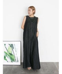 Ungrid | バックオープンデニムサロペット(つなぎ/オールインワン)