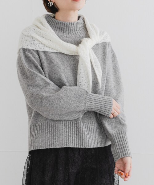 URBAN RESEARCH ROSSO（アーバンリサーチロッソ）の「F by ROSSO　ハミルトンハイネックニット（ニット/セーター・レディース・L/GREIGE/GRAY/D/CHERRY/BLUE・FREE）」の6枚目の写真