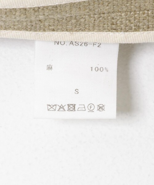 URBAN RESEARCH DOORS（アーバンリサーチドアーズ）の「ARCHI　HEAVYLINENJACKET（ノーカラージャケット・レディース・BEIGE・S）」の8枚目の写真