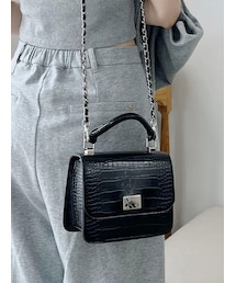 MERCURYDUO | クロコミニバッグ(ハンドバッグ)