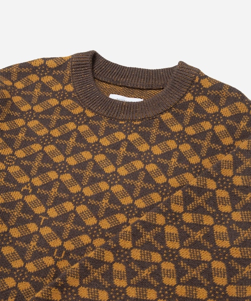 Saturdays NYC(サタデーズ ニューヨークシティ )の「GREG BLOCKPRINT SWEATER(ニット/セーター・レディース・サックス/ダークブラウン・XL/L/S/M)」の15枚目の写真