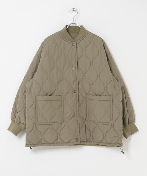 URBAN RESEARCH DOORS(アーバンリサーチドアーズ)の「FORK&SPOON SORONAリバーシブルブルゾン(ブルゾン・レディース・BLACK/BEIGE/KHAKI・1)」の2枚目の写真