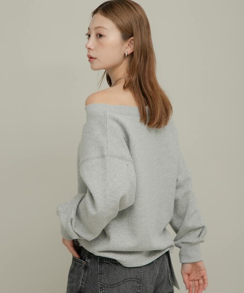 URBAN RESEARCH Sonny Label（アーバンリサーチサニーレーベル）の「ワイドクルーネックスウェット（スウェット・レディース・オフ/グレー/ピンク/イエロー・FREE）」の20枚目の写真