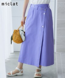 miclat | 大きいサイズ　ウエストデザインスカート　miclat(スカート)