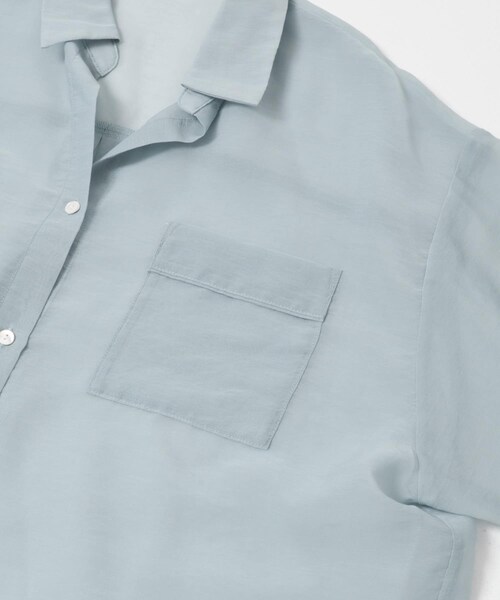 URBAN RESEARCH ROSSO（アーバンリサーチロッソ）の「シアースキッパーシャツ（シャツ/ブラウス・レディース・OFF/BLACK/SAX/YELLOW・Free）」の14枚目の写真