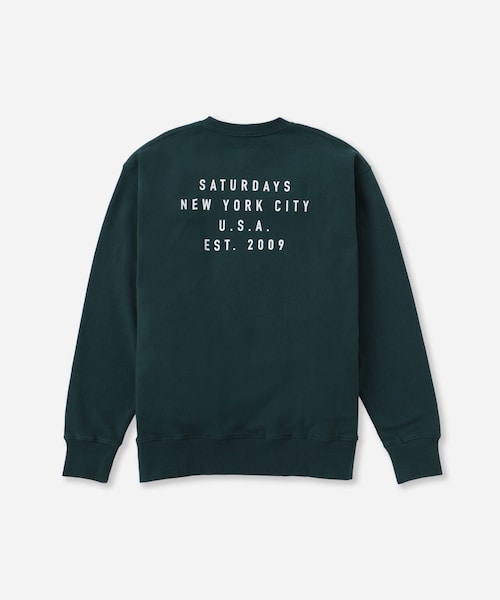 Saturdays NYC（サタデーズ ニューヨークシティ ）の「Bowery Established Crew Sweatshirt（スウェット・レディース・ブラック/ブラウン/グリーン・L/M/S）」の10枚目の写真