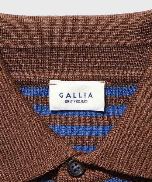 ADAM ET ROPE'（アダムエロペ）の「【GALLIA/ガッリア】GINSBERG（ポロシャツ・メンズ・ダークブラウン系・48/50/52）」の11枚目の写真