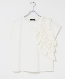 URBAN RESEARCH ROSSO | フリルドッキングTEEブラウス(Tシャツ/カットソー)