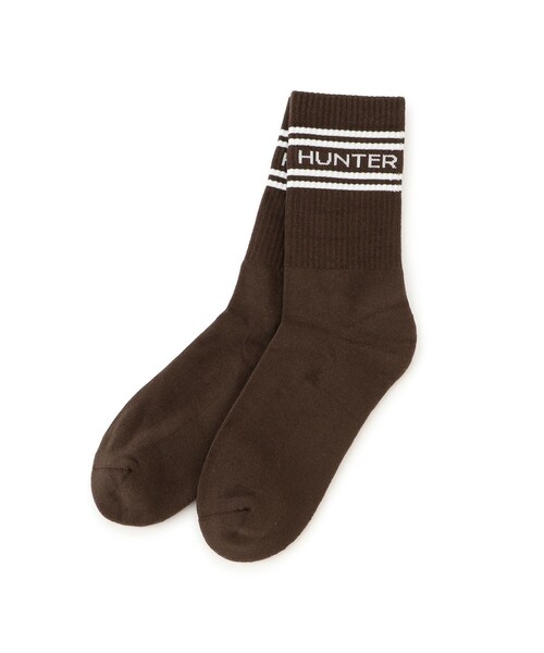 ADAM ET ROPE'（アダムエロペ）の「【HUNTER for ADAM ET ROPE'】別注 HUNTER BRANDED CREW 2PACK SOCKS（ソックス/靴下・レディース・ブラウン・M/S）」の8枚目の写真