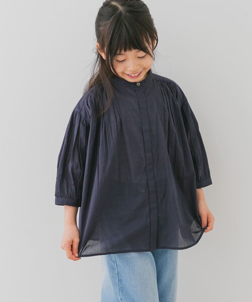 URBAN RESEARCH DOORS（アーバンリサーチドアーズ）の「『親子リンク』コットンボイルギャザーブラウス(KIDS)（その他トップス・キッズ・YELLOW/PINK/MINT/NAVY・105/120/135）」の19枚目の写真