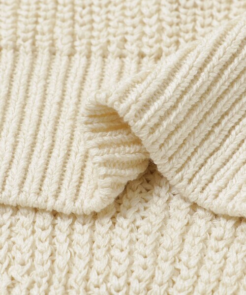 THE GOODLAND MARKET（ザグッドランドマーケット）の「米富繊維　WASHI COTTON TAPE KNIT PULLOVER（ニット/セーター・レディース・62BLUE/14BLACK/40IVORY/50LIME・1/3）」の14枚目の写真