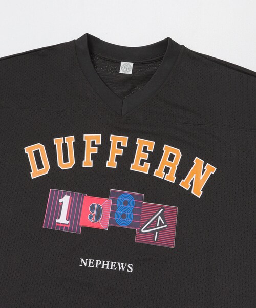 URBAN RESEARCH（アーバンリサーチ）の「The DUFFER N NEPHEWS　MESH FOOTBALL T-SHIRTS（Tシャツ/カットソー・メンズ・WHITE/BLACK・M）」の10枚目の写真