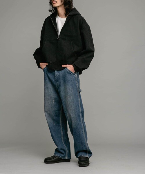 URBAN RESEARCH Sonny Label（アーバンリサーチサニーレーベル）の「ダックフーデッドショートブルゾン（ブルゾン・メンズ・キャメル/ブラック・M/L）」の4枚目の写真