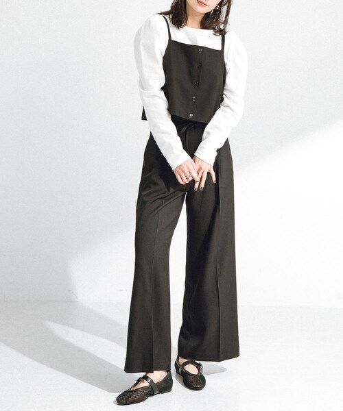 URBAN RESEARCH Sonny Label（アーバンリサーチサニーレーベル）の「メッシュストラップフラットシューズ（その他シューズ・レディース・ブラック/オフ・S/M/L）」の17枚目の写真