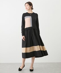 Jayro | ニットドッキング配色ワンピース(ワンピース)