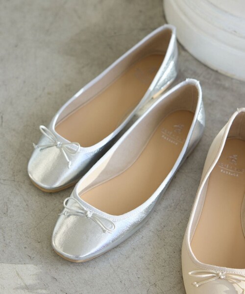 ROPE' PICNIC(ロペピクニック)の「【AIRina/エアリーナ】軽くてやわらかいバレエシューズ(バレエシューズ・レディース・ブラック/キナリ/レッド/ピンク/シルバー・L/M/S)」の18枚目の写真