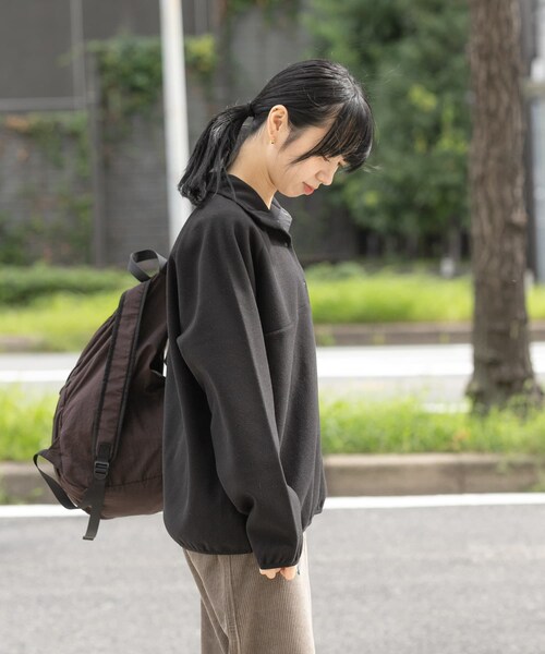 EKAL(エカル)の「ウォームドジャージスタンドプルオーバー(その他トップス・レディース・アイボリー/ブラック/ブラウン・one)」の16枚目の写真