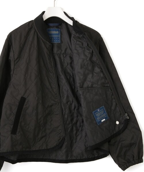 ADAM ET ROPE'(アダムエロペ)の「【LAVENHAM(ラベンハム)】UNWADDED BOMBER JACKET WOMENS(その他アウター・レディース・ブラック/ホワイト・10)」の17枚目の写真