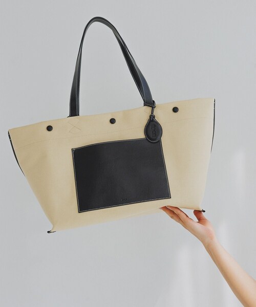 ROPE'（ロペ）の「【E'POR】【A4/PC対応・内側撥水・軽量】SAIL BAG(セイルバッグ)/26SS新型（トートバッグ・レディース・ブラウン/ベージュ・F）」の20枚目の写真