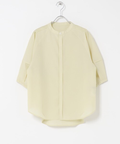 URBAN RESEARCH ROSSO（アーバンリサーチロッソ）の「『WEB/一部店舗限定』UVカットウォッシャブルリネン混シャツ ブラウス（シャツ/ブラウス・レディース・OFF WHITE/YELLOW/BROWN/SAX/NAVY・Free）」の18枚目の写真