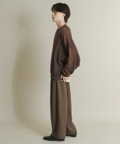 SENSE OF PLACE by URBAN RESEARCH(センスオブプレイスバイアーバンリサーチ)の「フェードワッフルバルーンスウェット(スウェット・メンズ・BLACK/BROWN/BLUE・M/L)」の19枚目の写真