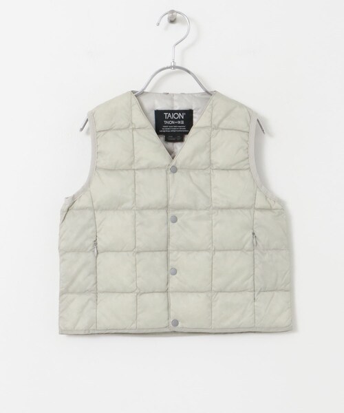 URBAN RESEARCH DOORS(アーバンリサーチドアーズ)の「TAION V-NECK BUTTON DOWN VEST(KIDS)(ダウンジャケット/コート・キッズ・ICEGRAY/BLACK/BEIGE・110/120/130/140)」の12枚目の写真