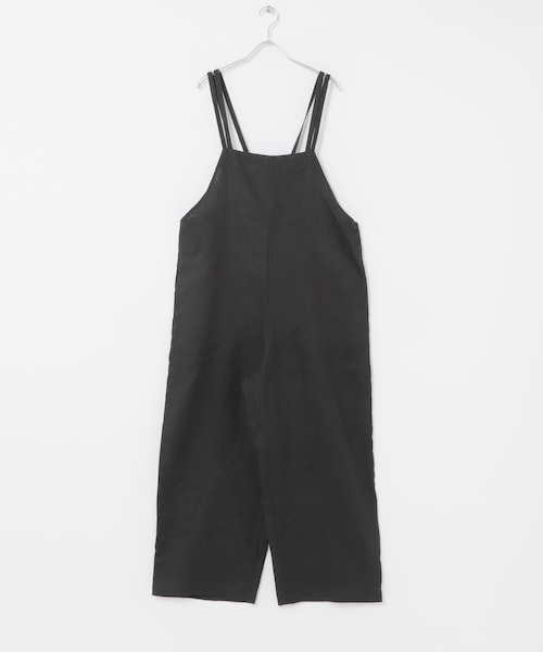 かぐれ（カグレ）の「リネンサロペット（つなぎ/オールインワン・レディース・GREGE/CHARCOAL/BLACK・Free）」の12枚目の写真