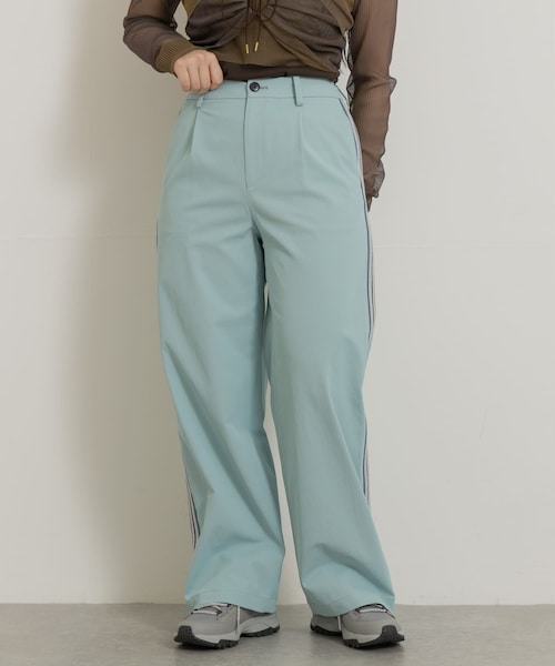 THE GOODLAND MARKET（ザグッドランドマーケット）の「米富繊維　KNIT SIDELINE PANTS-WOMEN（その他パンツ・レディース・44BROWN/41BEIGE/60SAX・M）」の2枚目の写真