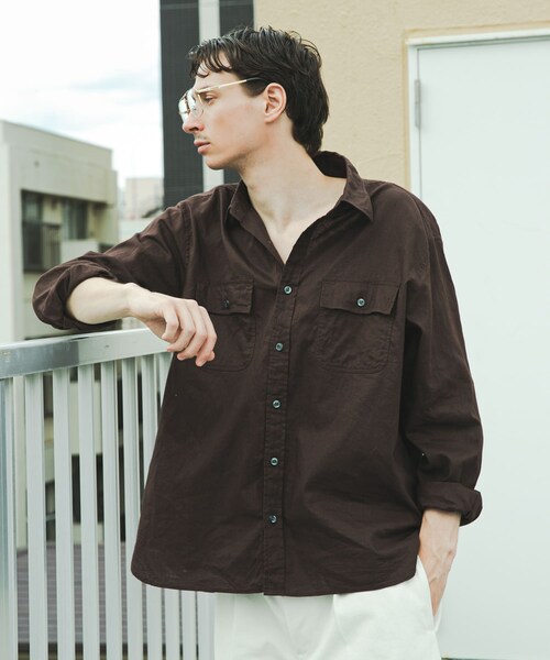 URBAN RESEARCH(アーバンリサーチ)の「『別注』BROOKS BROTHERS×URBAN RESEARCH SAFARI SHIRTS LONG-SLEEVE(シャツ/ブラウス・メンズ・BLACK/D.BRN・M/L/XL)」の15枚目の写真