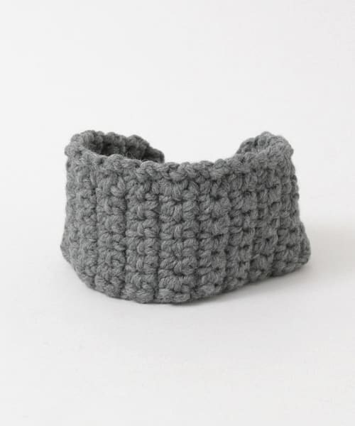 URBAN RESEARCH Sonny Label（アーバンリサーチサニーレーベル）の「手編みニットターバン∴（ヘアバンド・レディース・ブラック/ネイビー/グレー・one）」の6枚目の写真
