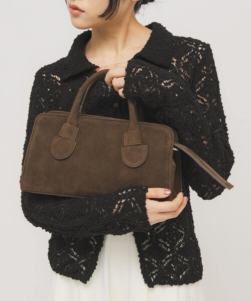 KBF（ケイビーエフ）の「ワイドデザインボストンBAG（ボストンバッグ・レディース・BLACK/D.BROWN・One）」の15枚目の写真