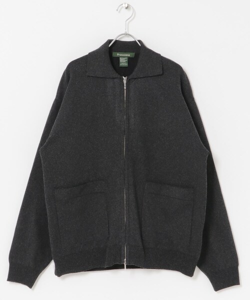 URBAN RESEARCH DOORS（アーバンリサーチドアーズ）の「FORK&SPOON　PROVORONEジップカーディガン（カーディガン/ボレロ・メンズ・CHARCOAL/BROWN・4/5）」の12枚目の写真