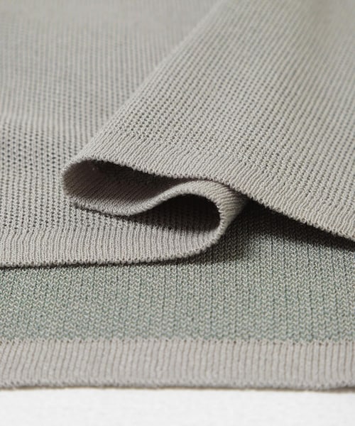 SENSE OF PLACE by URBAN RESEARCH（センスオブプレイスバイアーバンリサーチ）の「『洗濯可』エクストラルーズスプラッシュニットTシャツ（ニット/セーター・メンズ・BLK×CHA/BRN×BEG/MNT×GRY・M/L）」の12枚目の写真