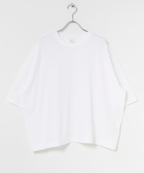 かぐれ（カグレ）の「ハイツイストコットン半袖Tシャツ（Tシャツ/カットソー・レディース・OFF/BLACK/CHARCOAL・Free）」の12枚目の写真