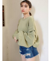 GYDA | グラインダーショートKT TOPS(ニット/セーター)