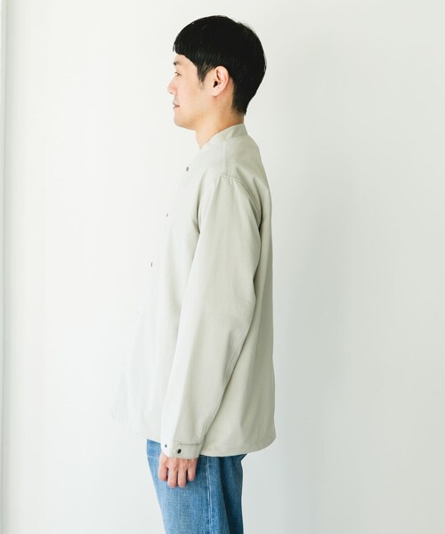 URBAN RESEARCH DOORS（アーバンリサーチドアーズ）の「『イージーケア/速乾/UVカット』クイックドライ ノーカラーライトブルゾン（ブルゾン・メンズ・CHALK/BLUEGREEN/CHARCOAL・M/L）」の16枚目の写真