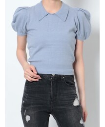 RESEXXY | ワンポイントロゴニットポロ(ニット/セーター)